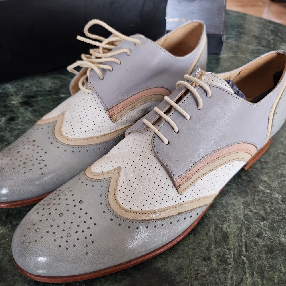 Women's Melvin & Hamilton Size 9 Colorful Leather Oxford Lace Up Shoe New